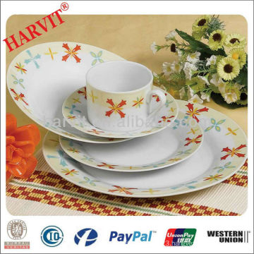 30pcs high quality ceramic Round Dinner Set